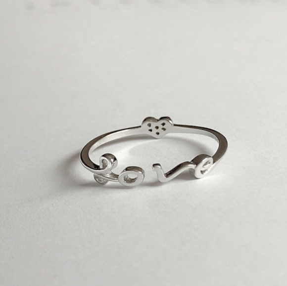 🔥LAST 1🔥NEW STERLING SILVER 2IN1 REVERSIBLE LOVE-HEART RING - Picture 5 of 9